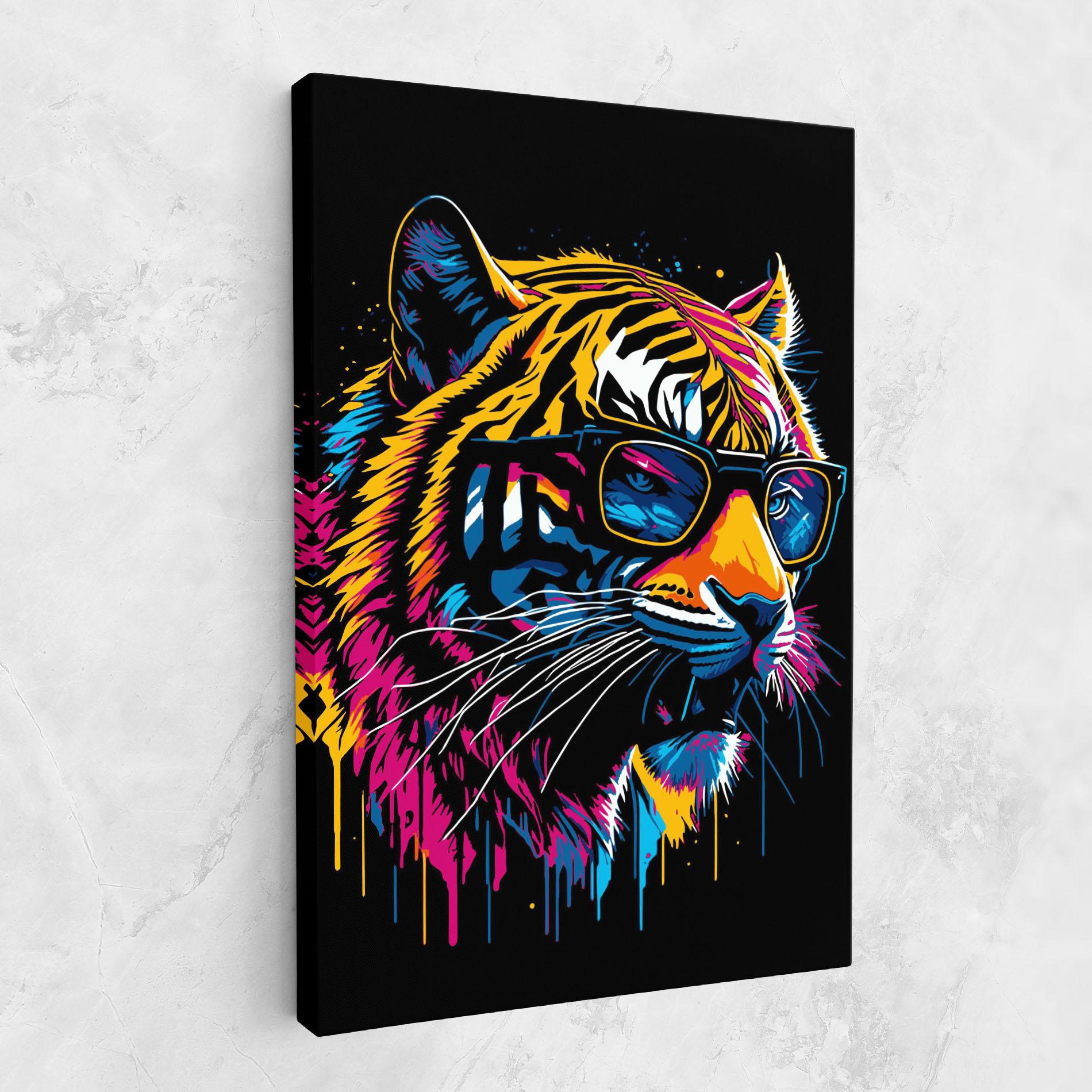 Vászonkép Cool Tiger mockup 1