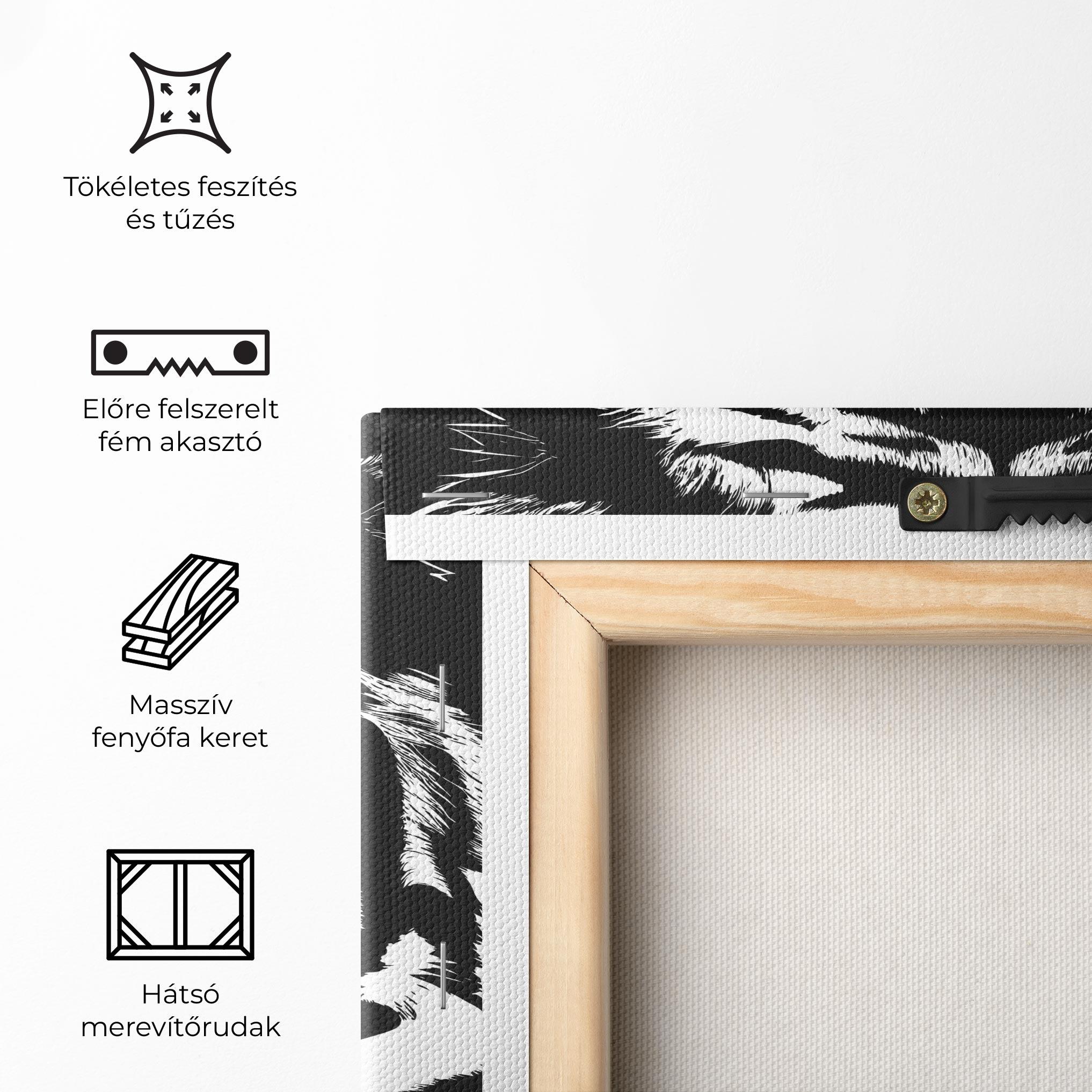 Vászonkép Big Eyes Tiger mockup 5