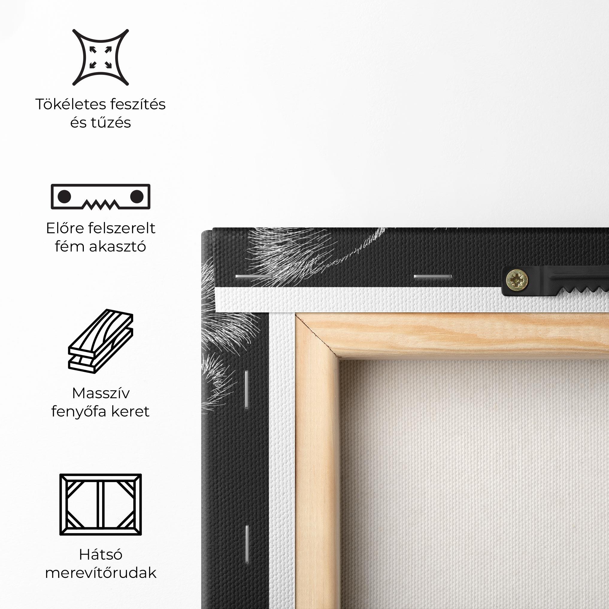 Vászonkép Tiger White Head mockup 5