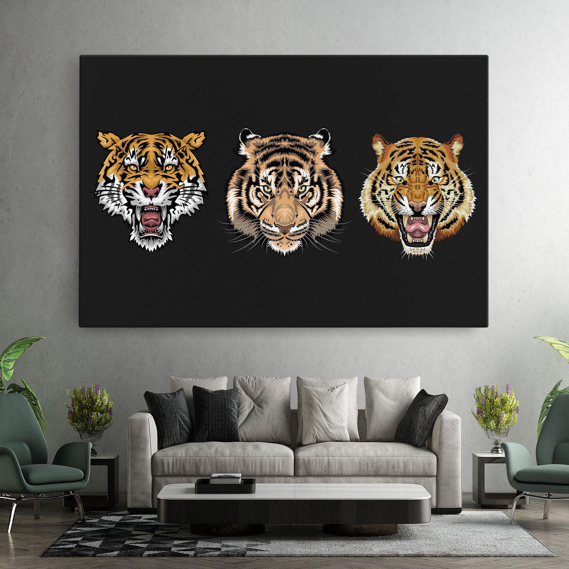 Vászonkép 3 Tigers mockup 7