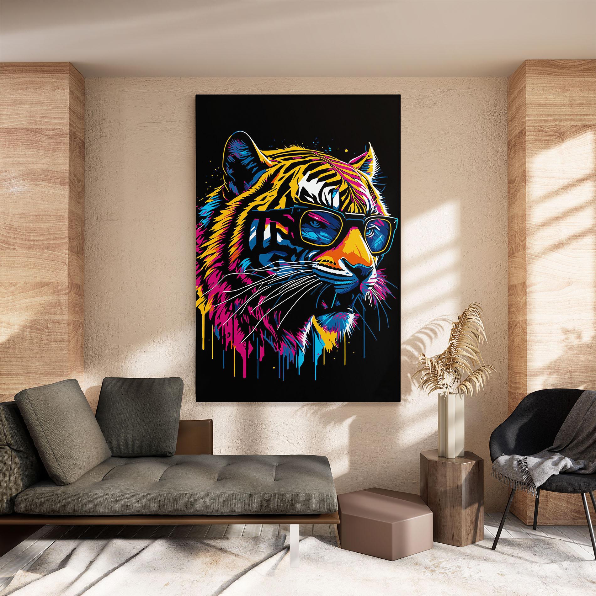 Vászonkép Cool Tiger mockup 8