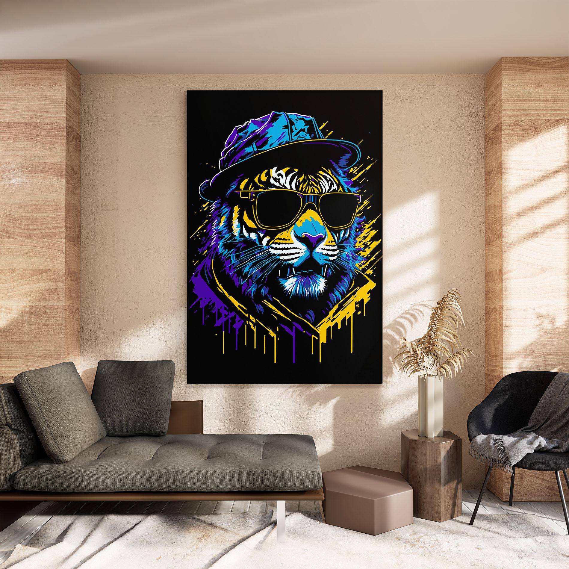 Vászonkép Glasses Tiger mockup 8