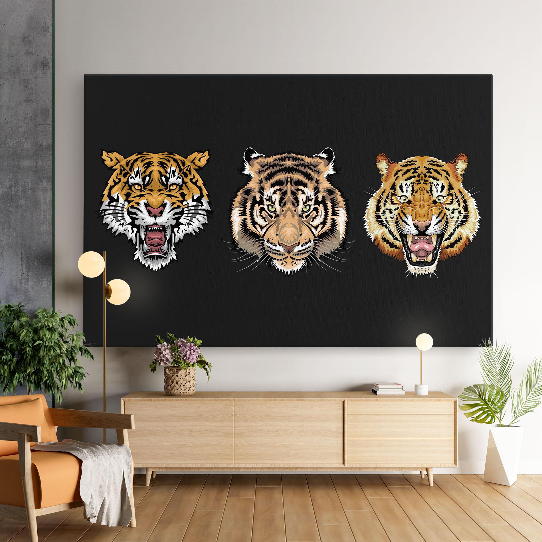 Vászonkép 3 Tigers mockup 9