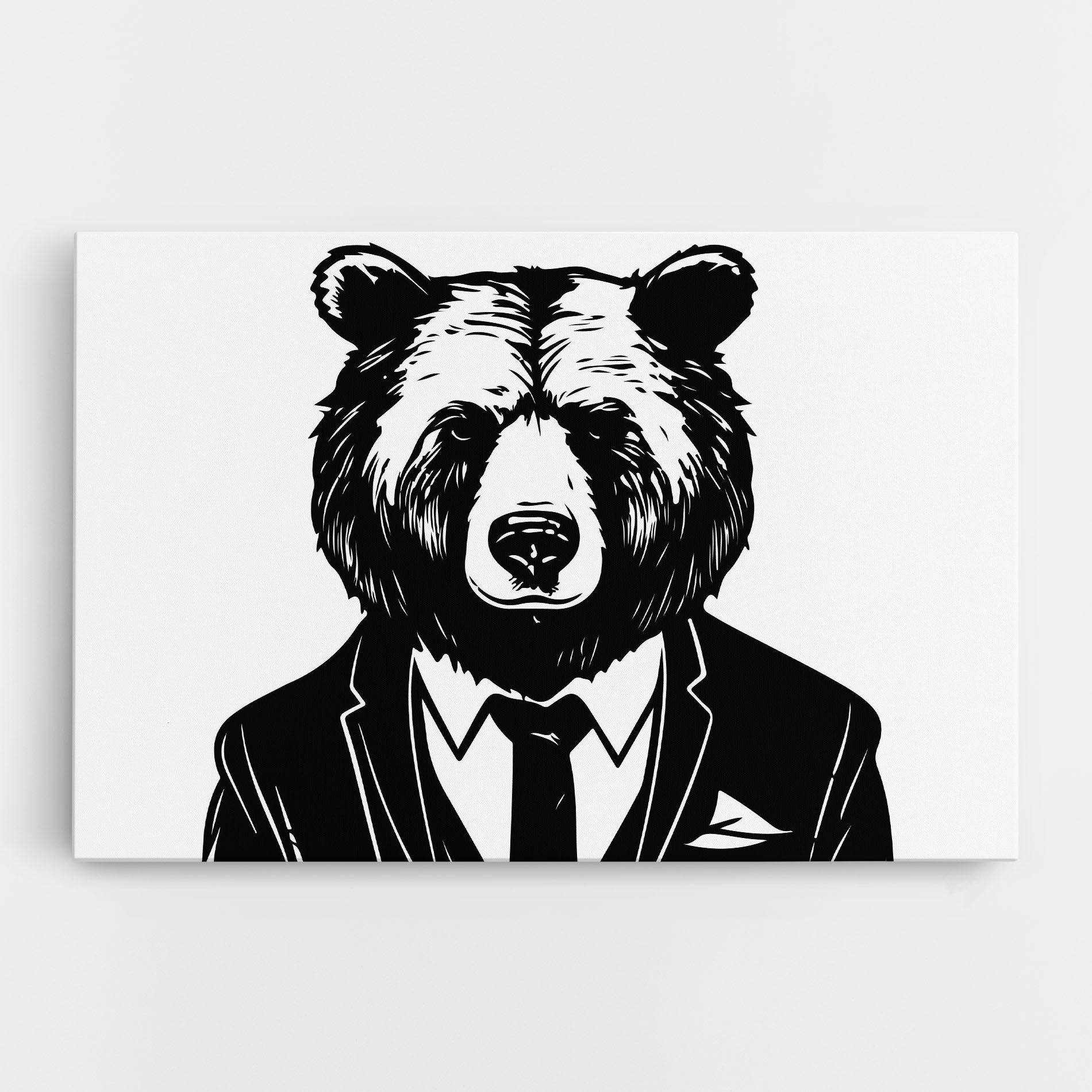 Vászonkép Business Bear mockup 0