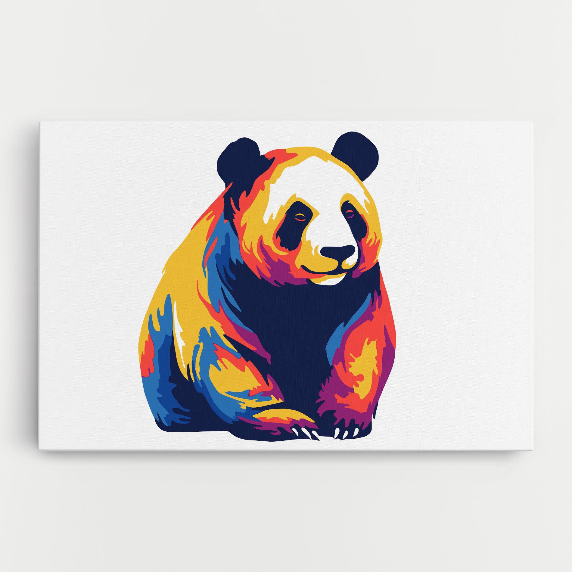 Vászonkép Cute Panda mockup 0