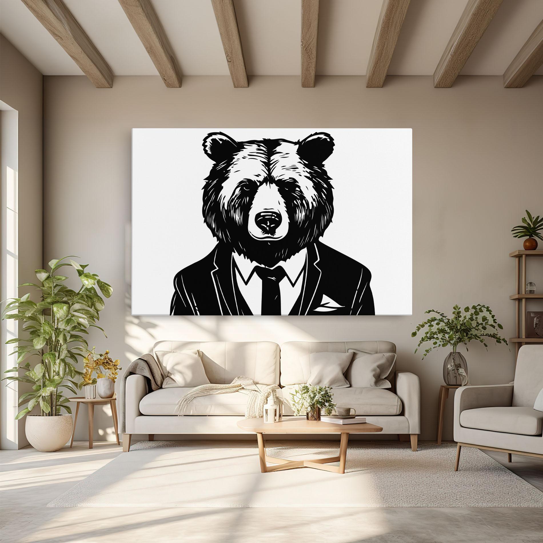 Vászonkép Business Bear mockup 6