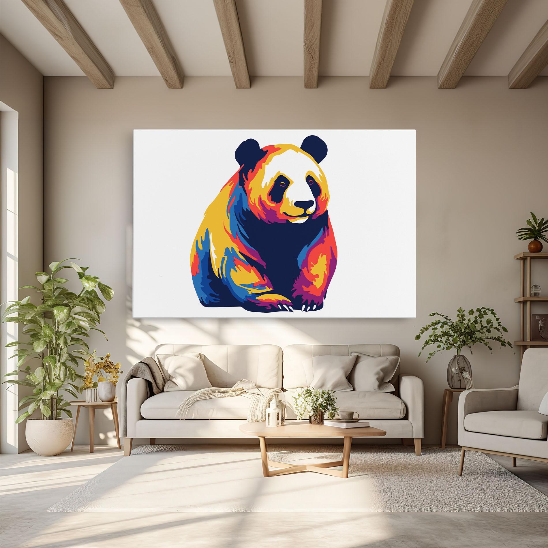 Vászonkép Cute Panda mockup 6