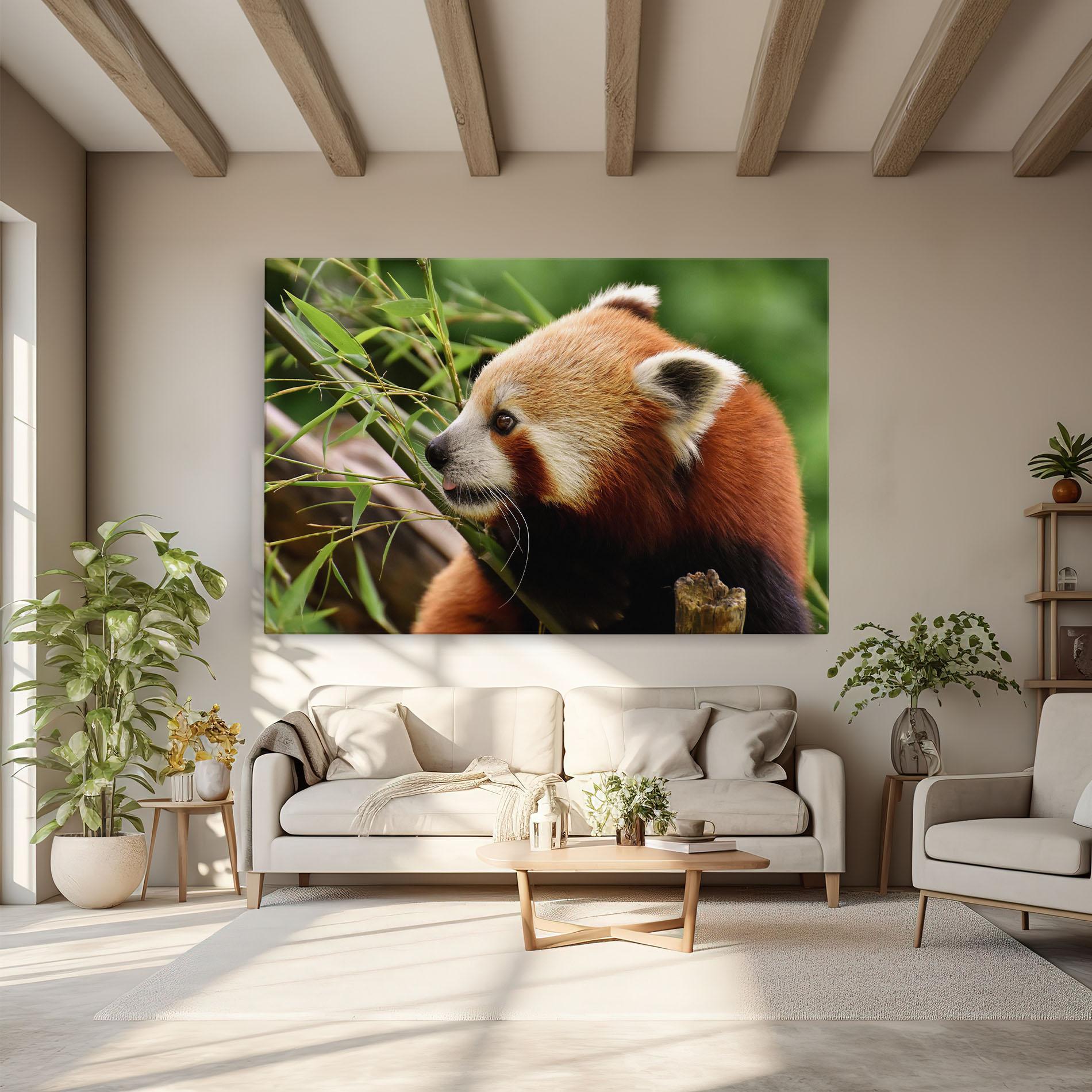 Vászonkép Cute Red Panda mockup 6