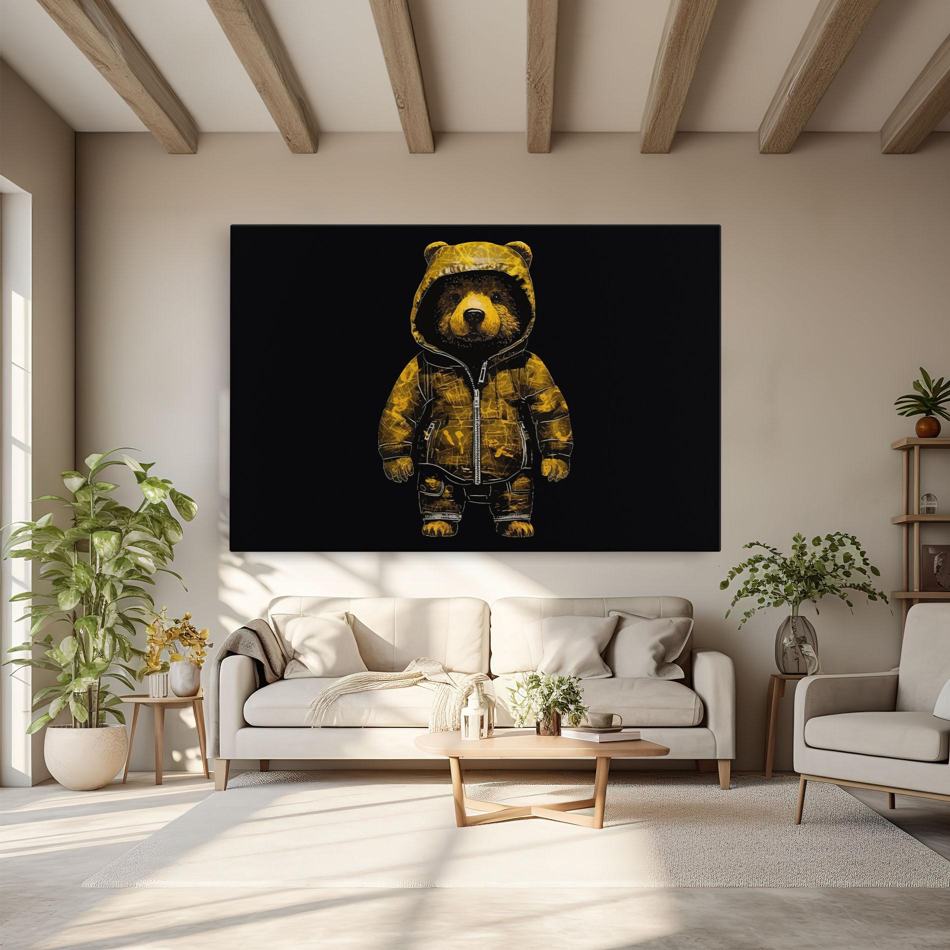 Vászonkép Yellow Bear mockup 6