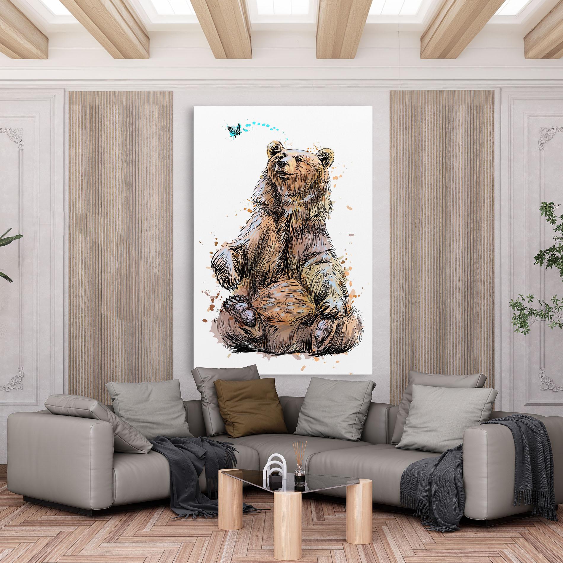 Vászonkép Butterfly Bear mockup 6