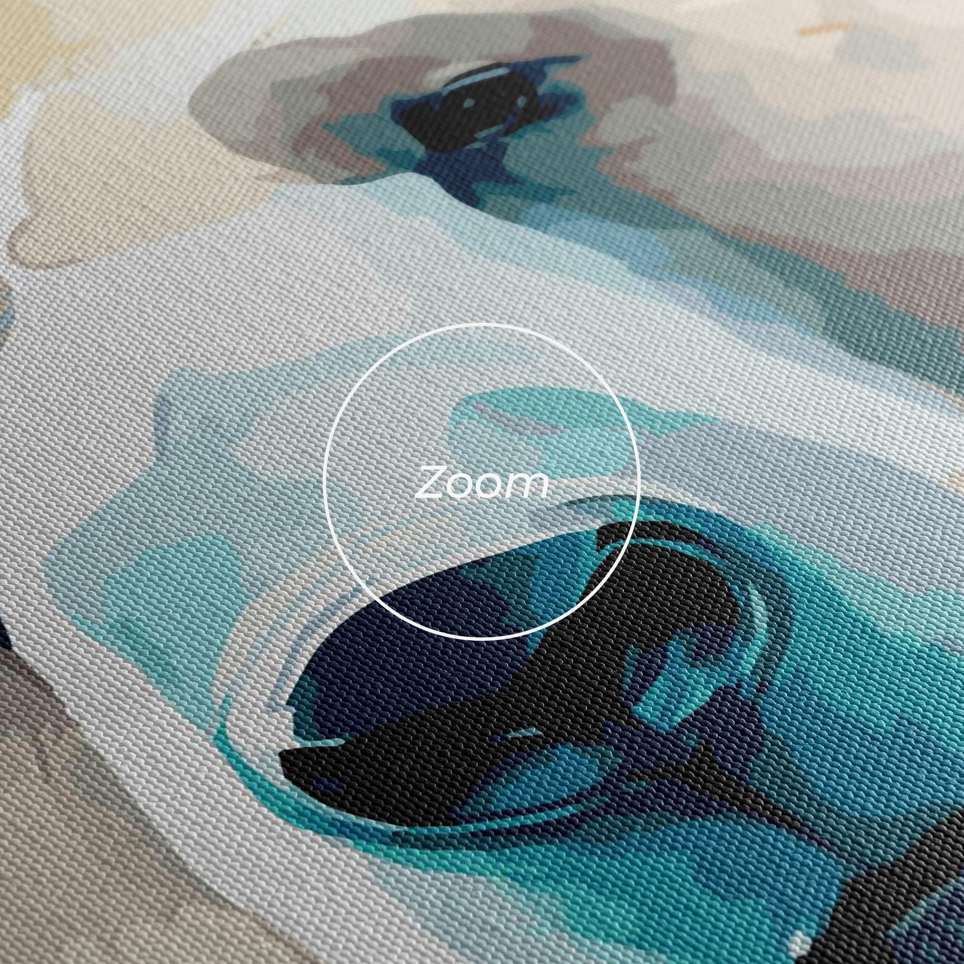 Vászonkép Big Watercolor Bear mockup 3