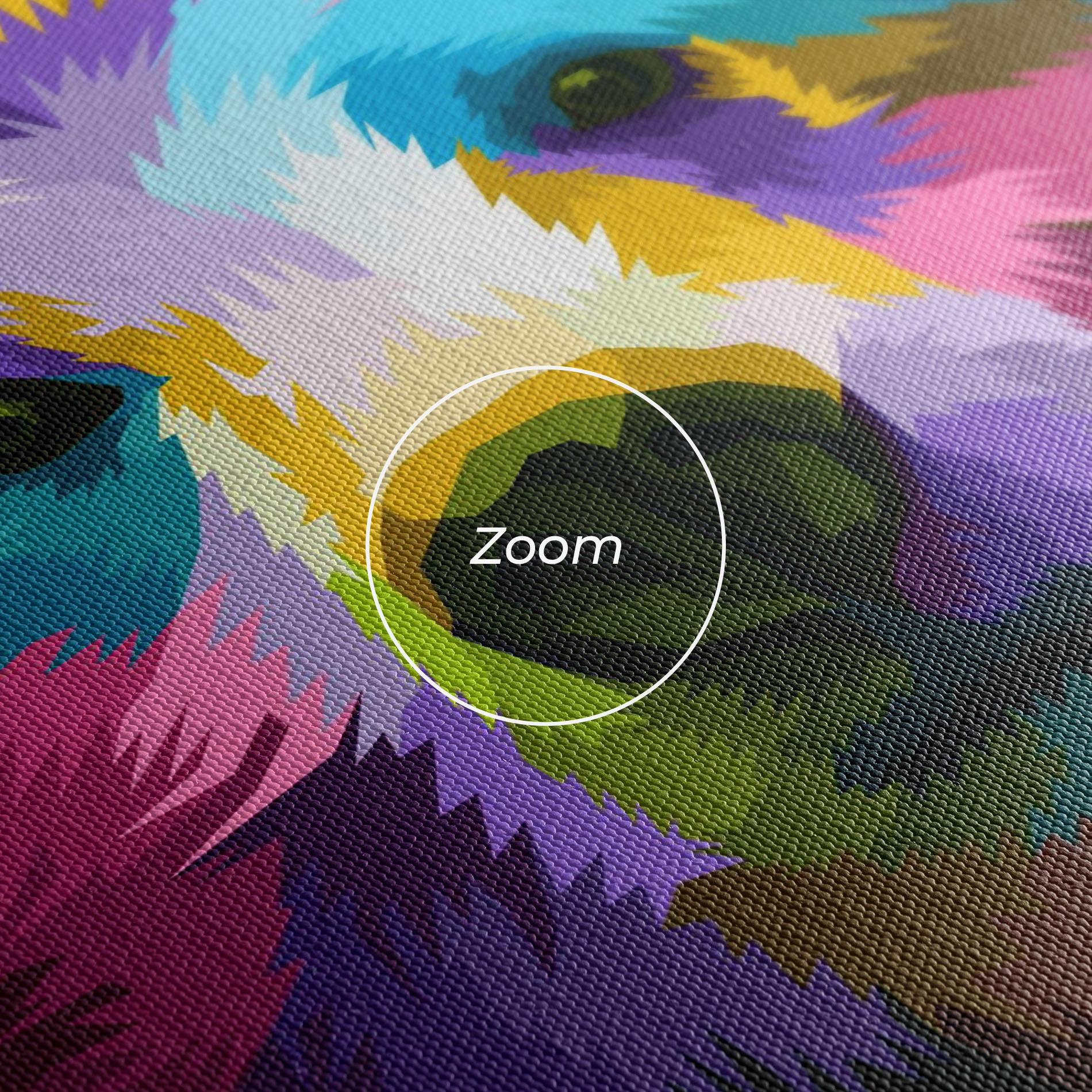 Vászonkép Colorful Bear Head mockup 3