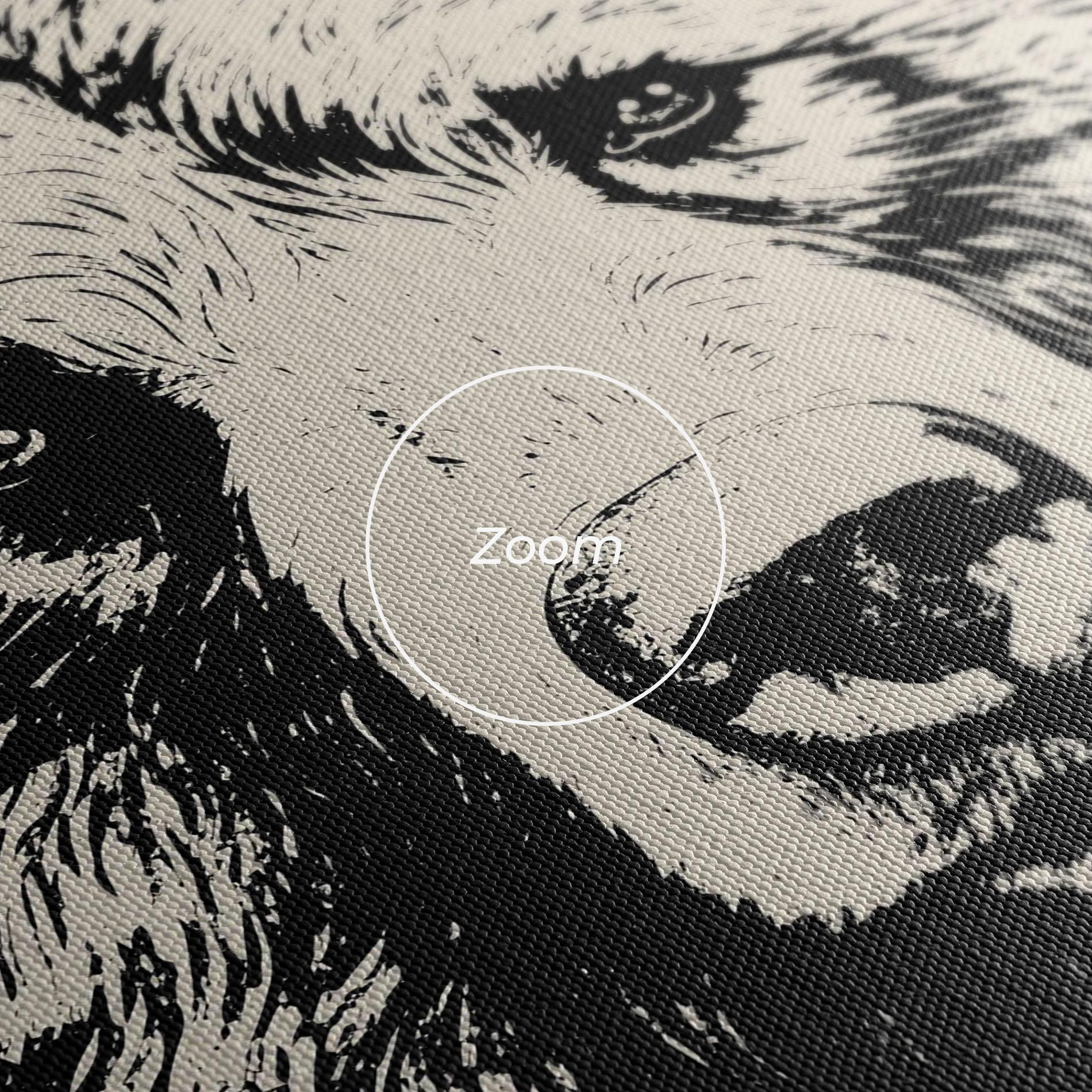 Vászonkép Cream Head Bear mockup 3