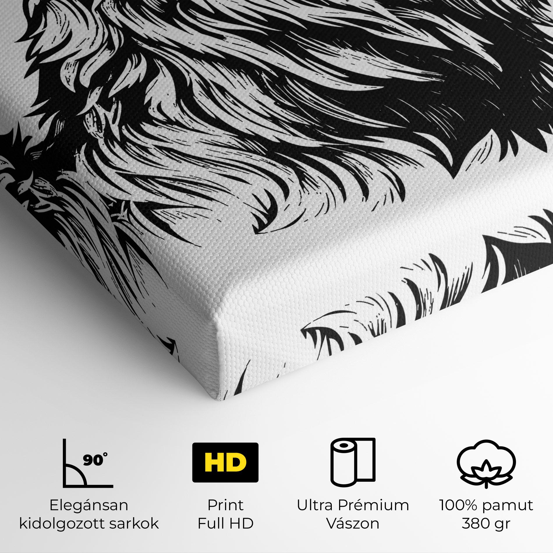 Vászonkép Angry Bear mockup 4