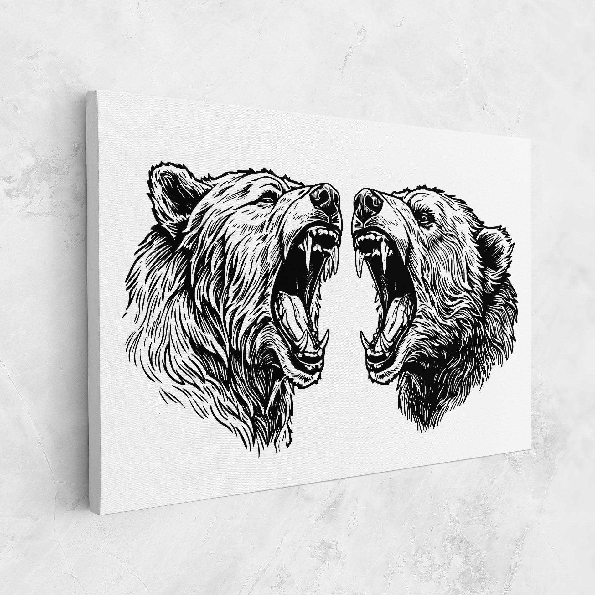 Vászonkép Bear Bite mockup 1
