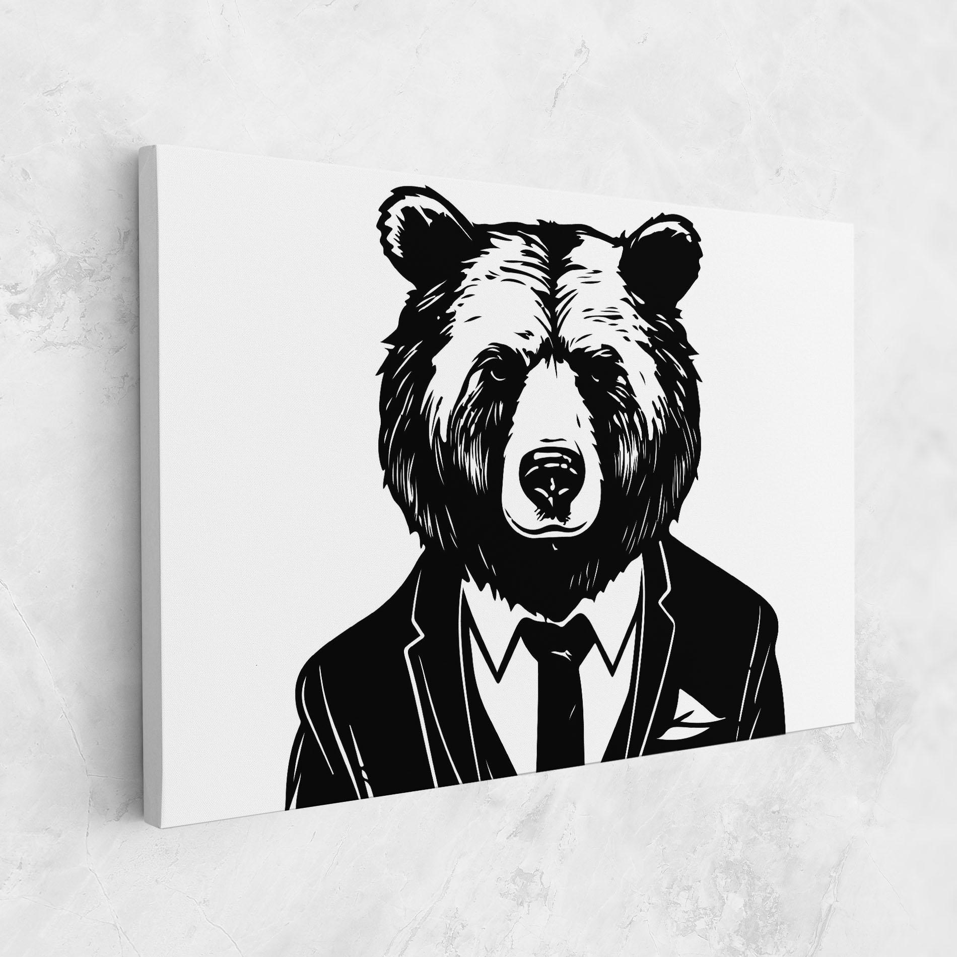 Vászonkép Business Bear mockup 1