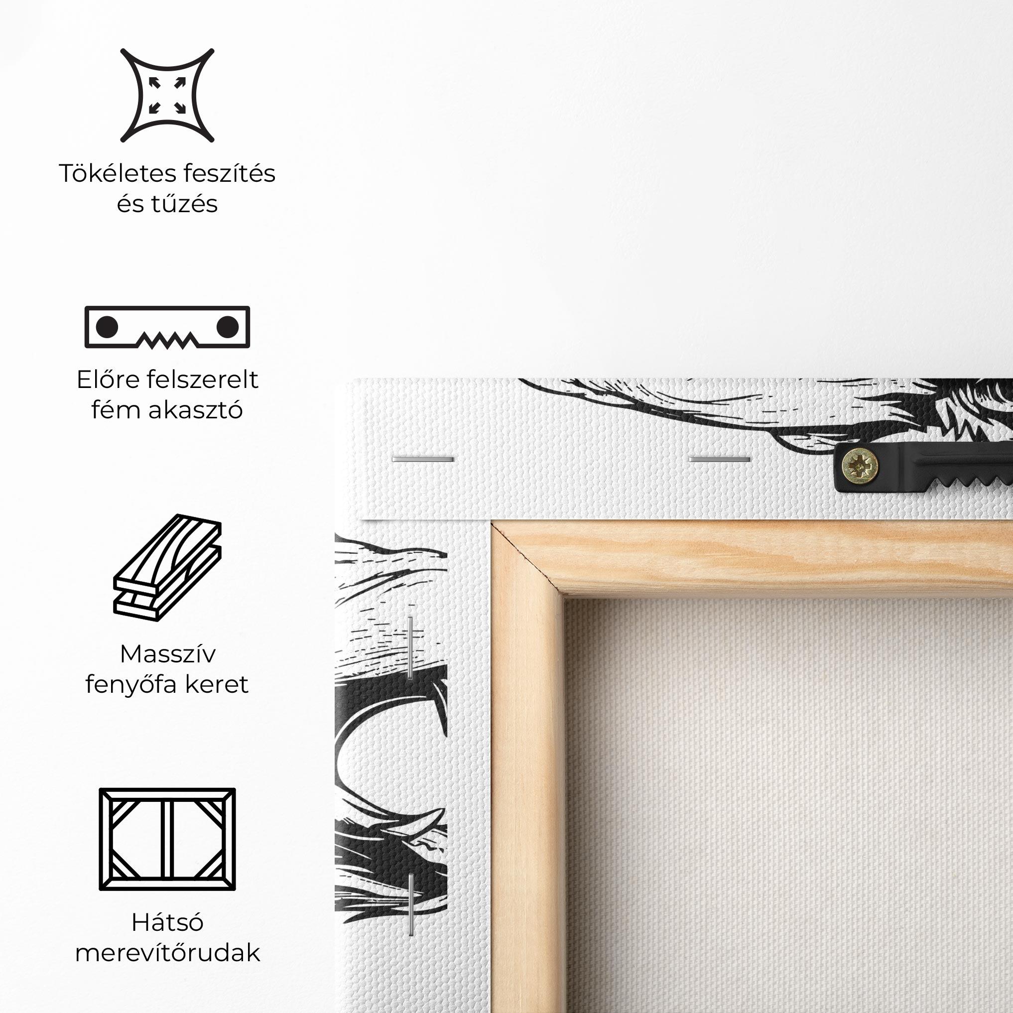 Vászonkép Angry Bear mockup 5