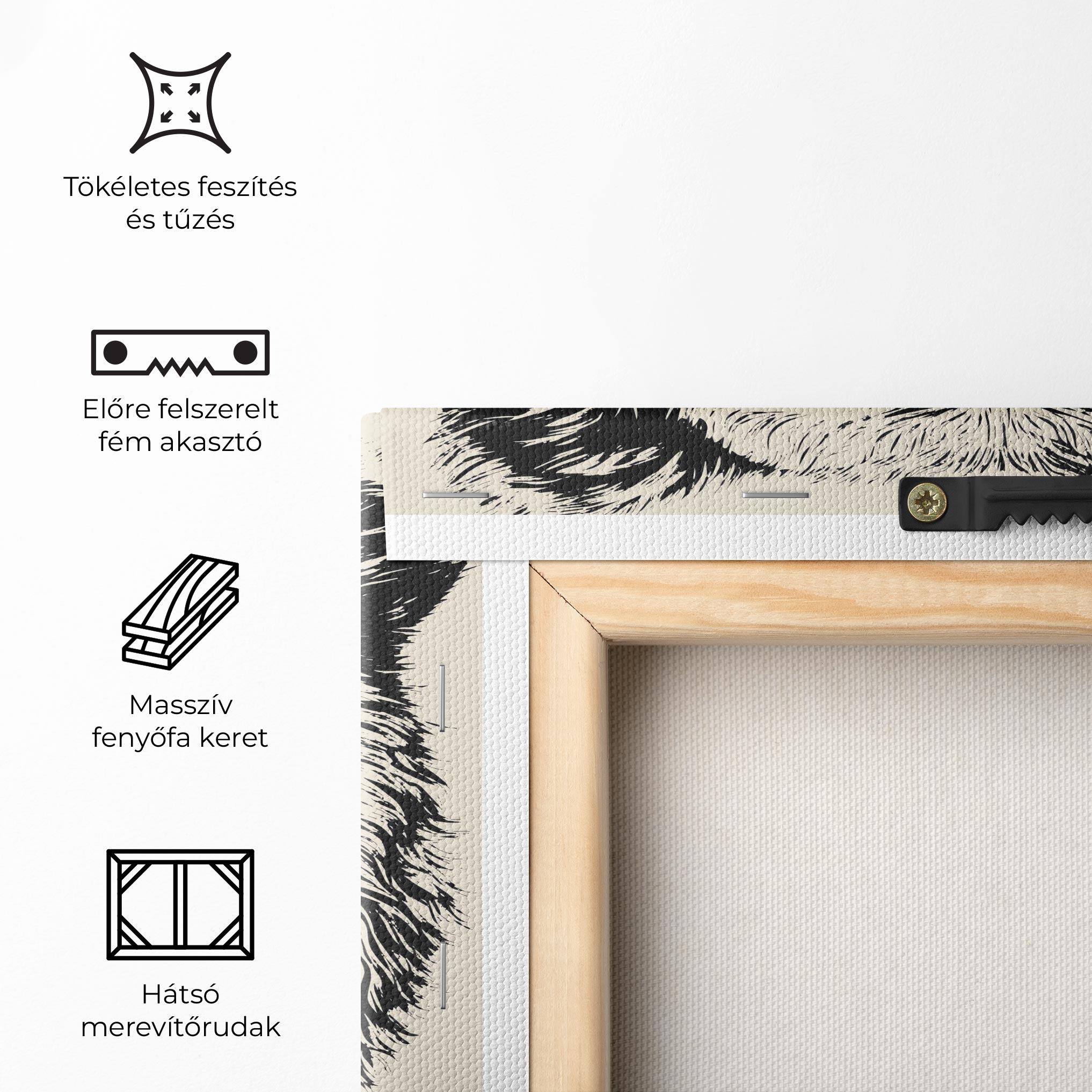 Vászonkép Cream Head Bear mockup 5