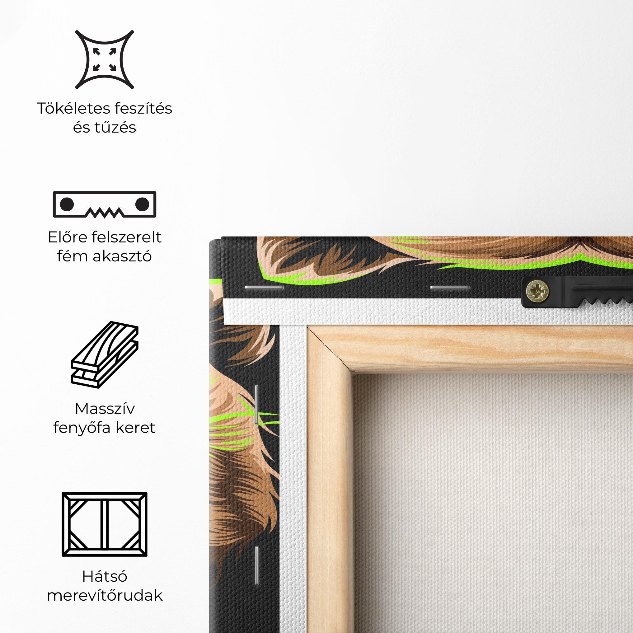 Vászonkép Green Line Bear mockup 5