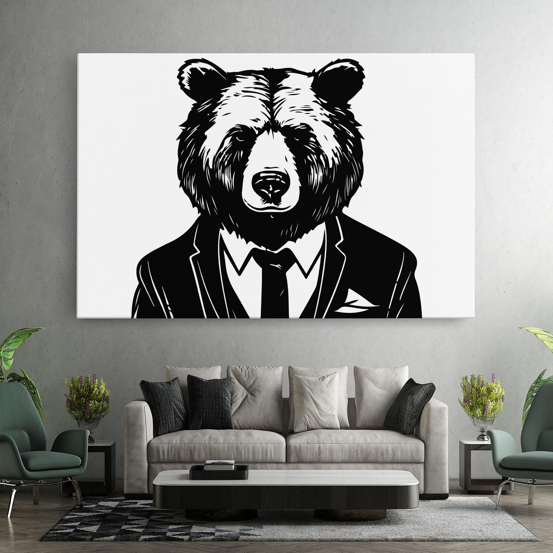 Vászonkép Business Bear mockup 7