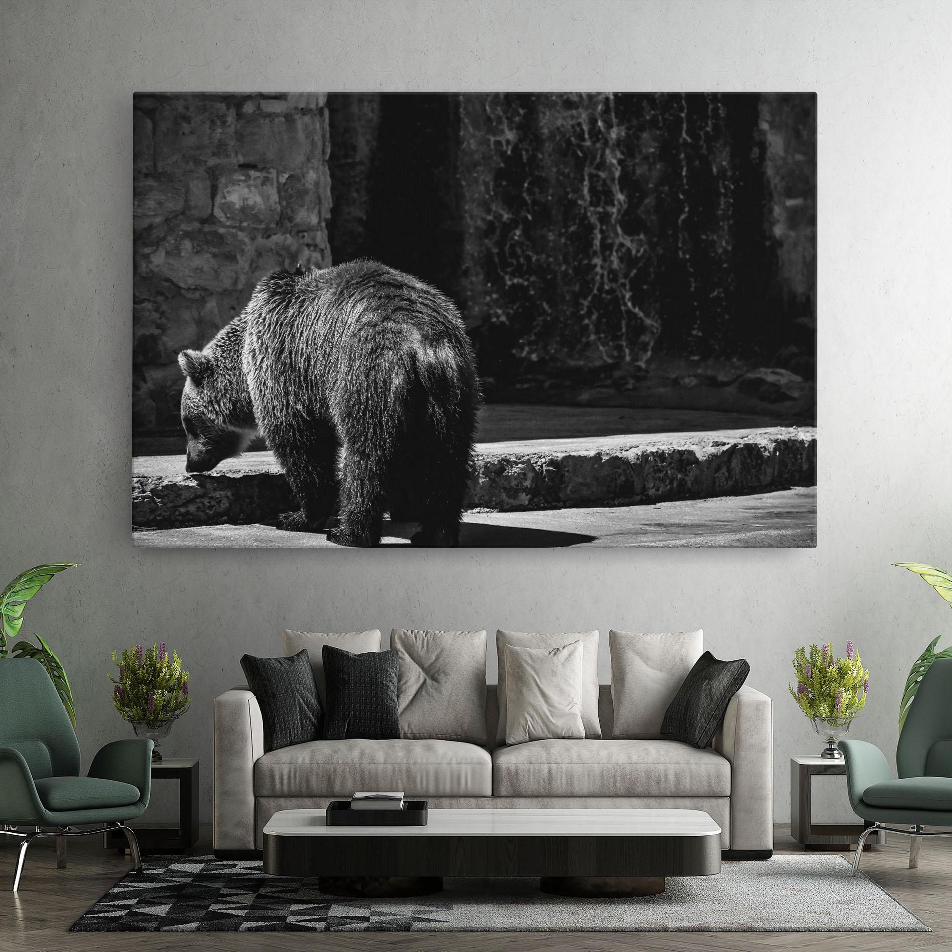 Vászonkép Grey Bear mockup 7