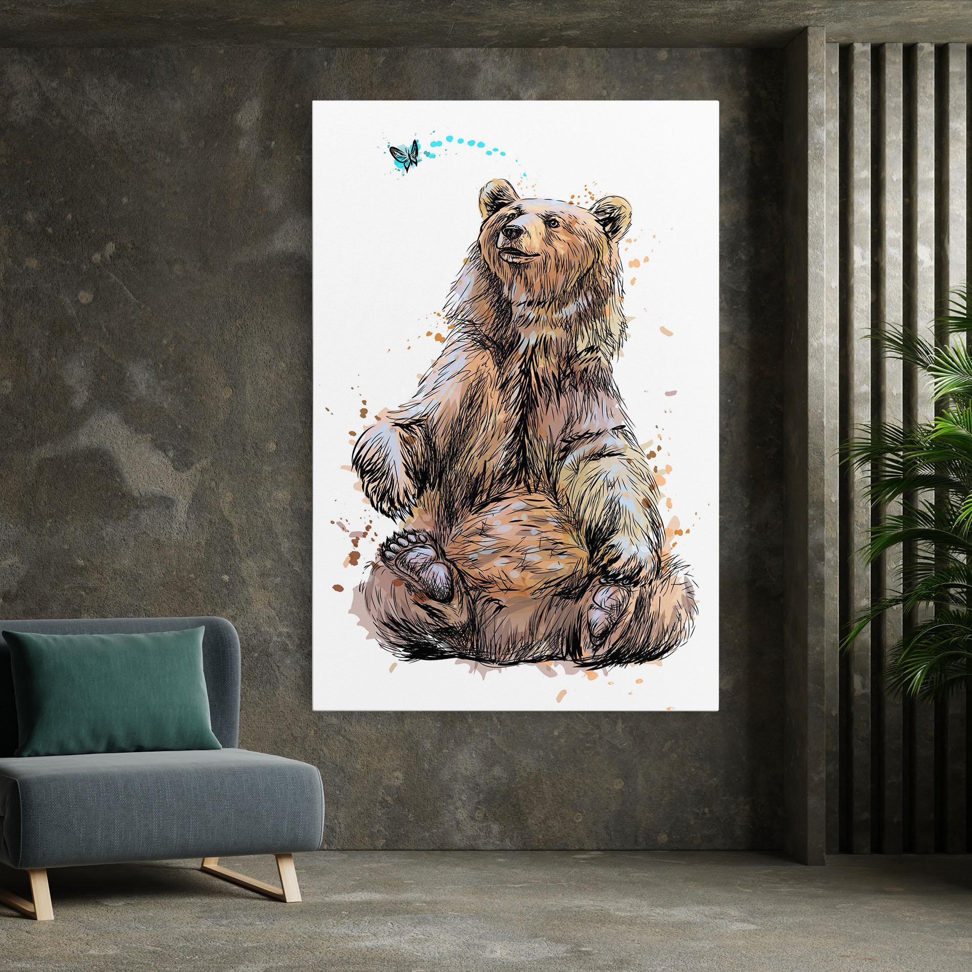 Vászonkép Butterfly Bear mockup 7