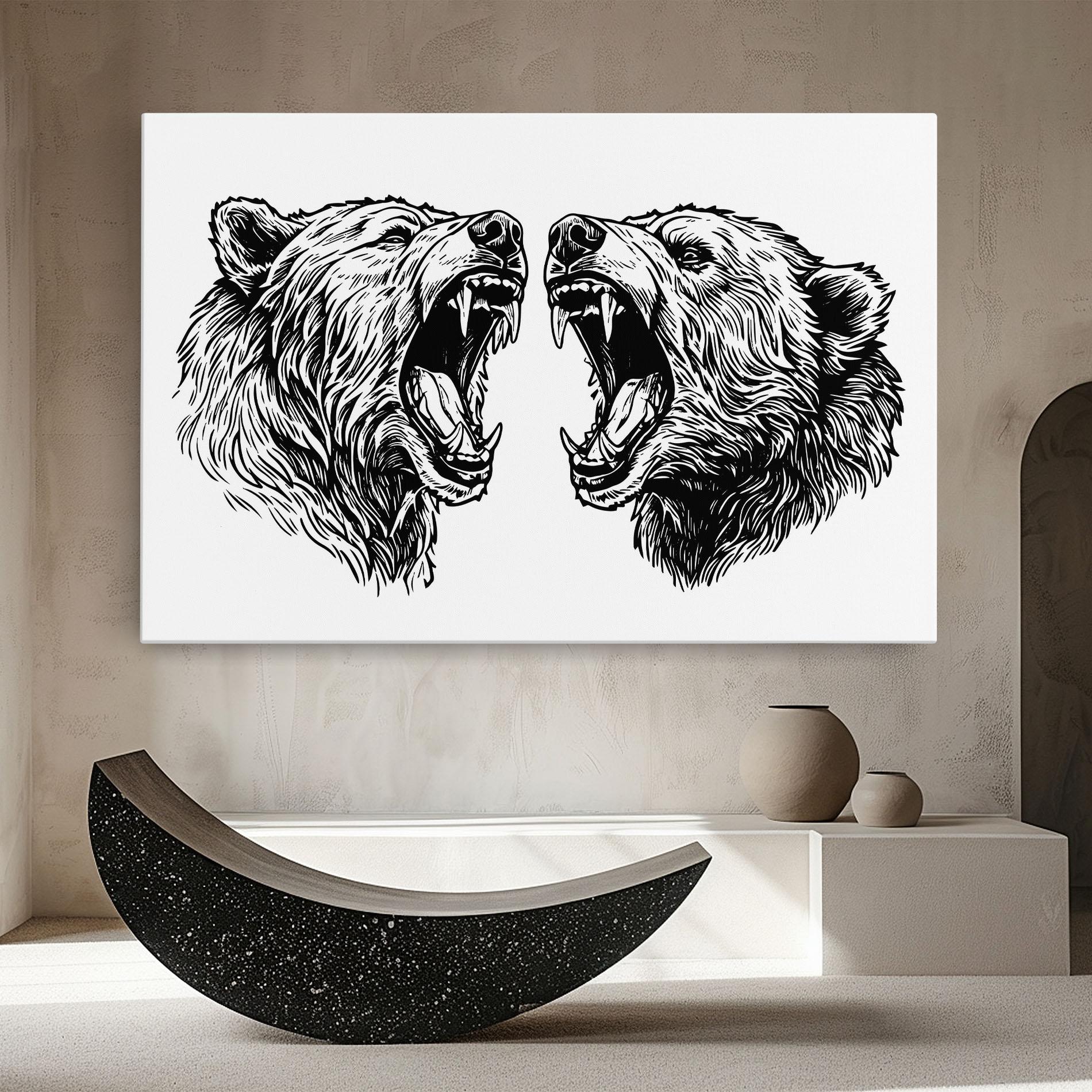 Vászonkép Bear Bite mockup 8
