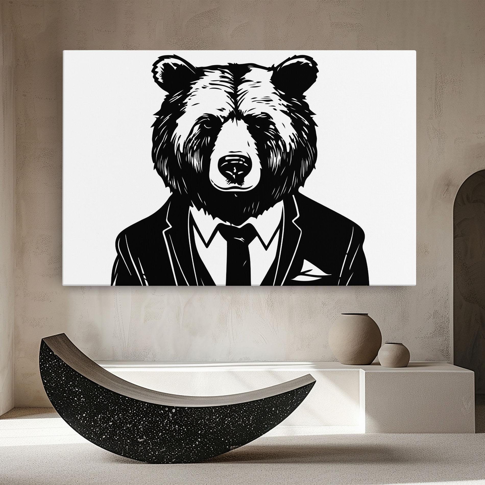 Vászonkép Business Bear mockup 8