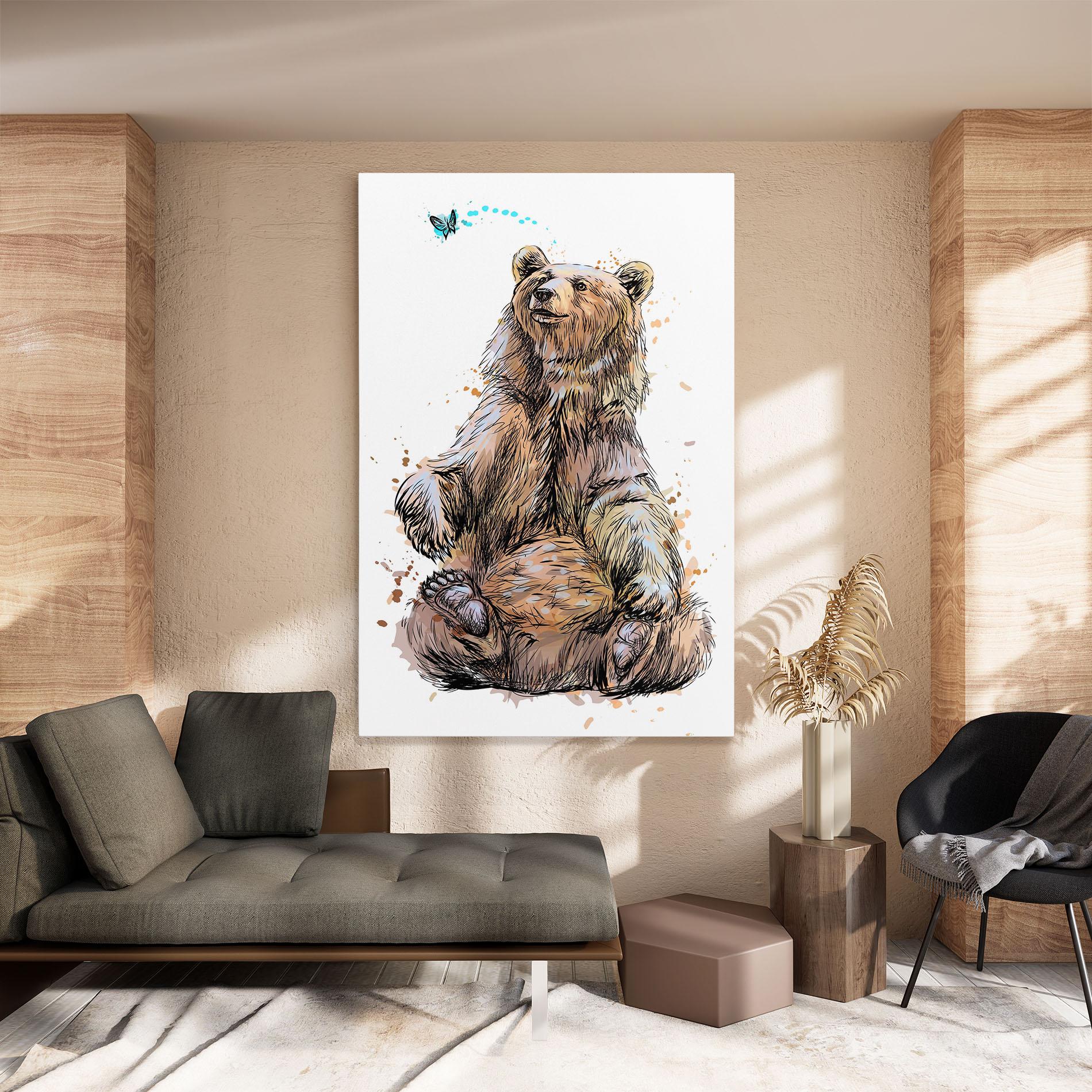 Vászonkép Butterfly Bear mockup 8