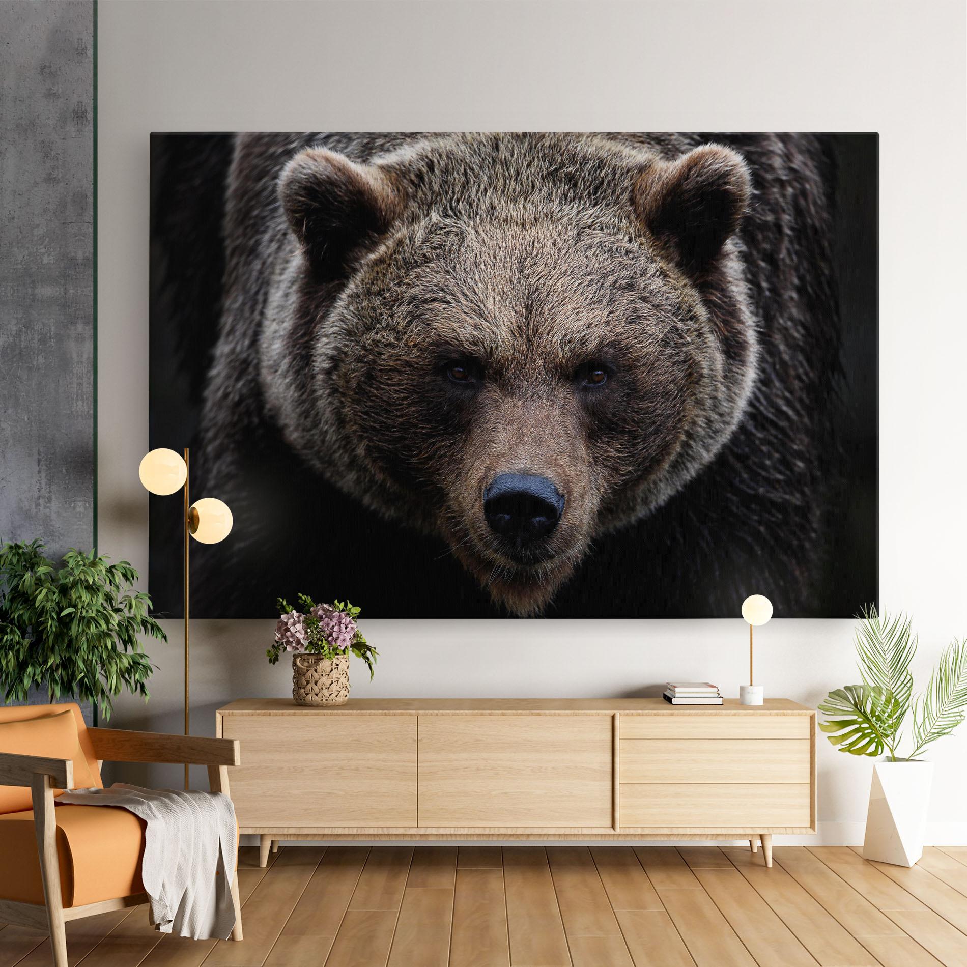 Vászonkép Brown Bear mockup 9