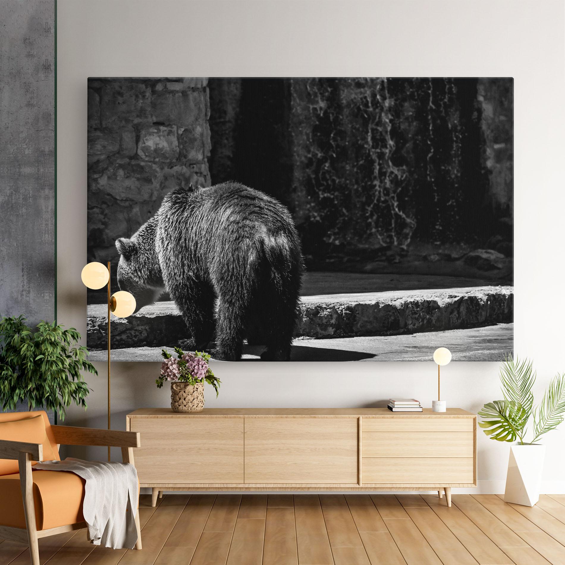 Vászonkép Grey Bear mockup 9