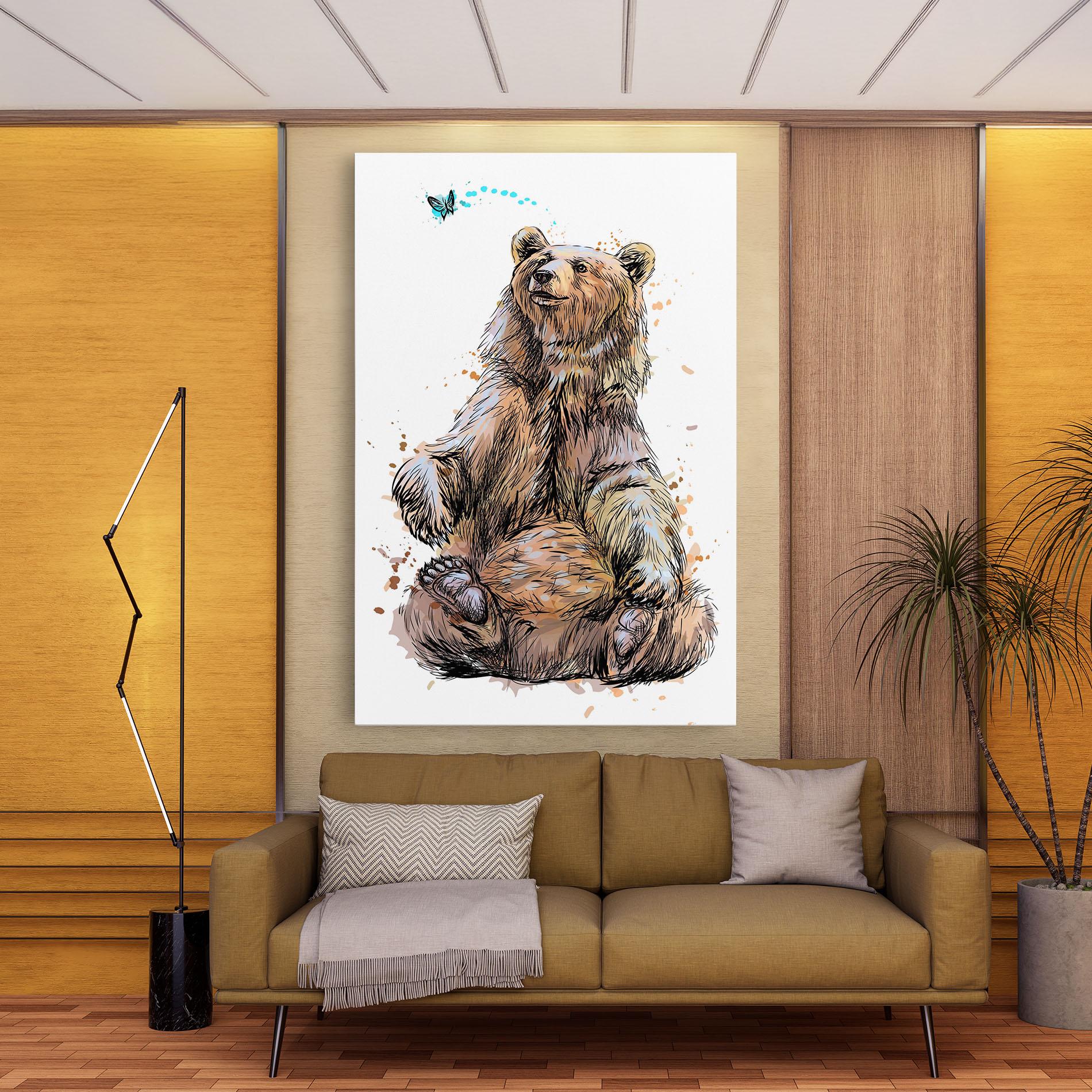 Vászonkép Butterfly Bear mockup 9