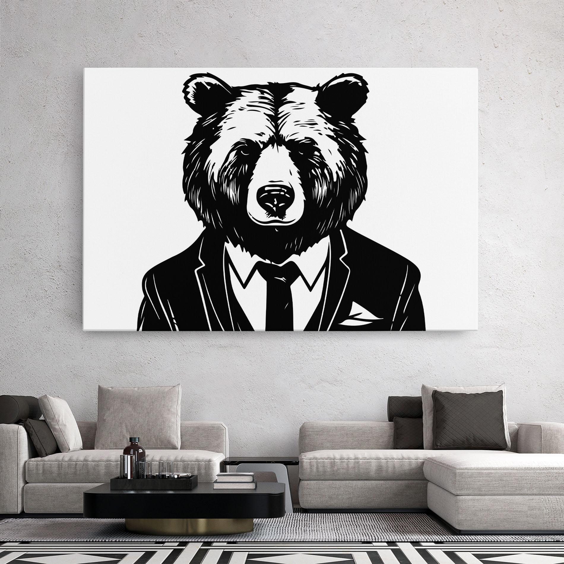 Vászonkép Business Bear mockup 2