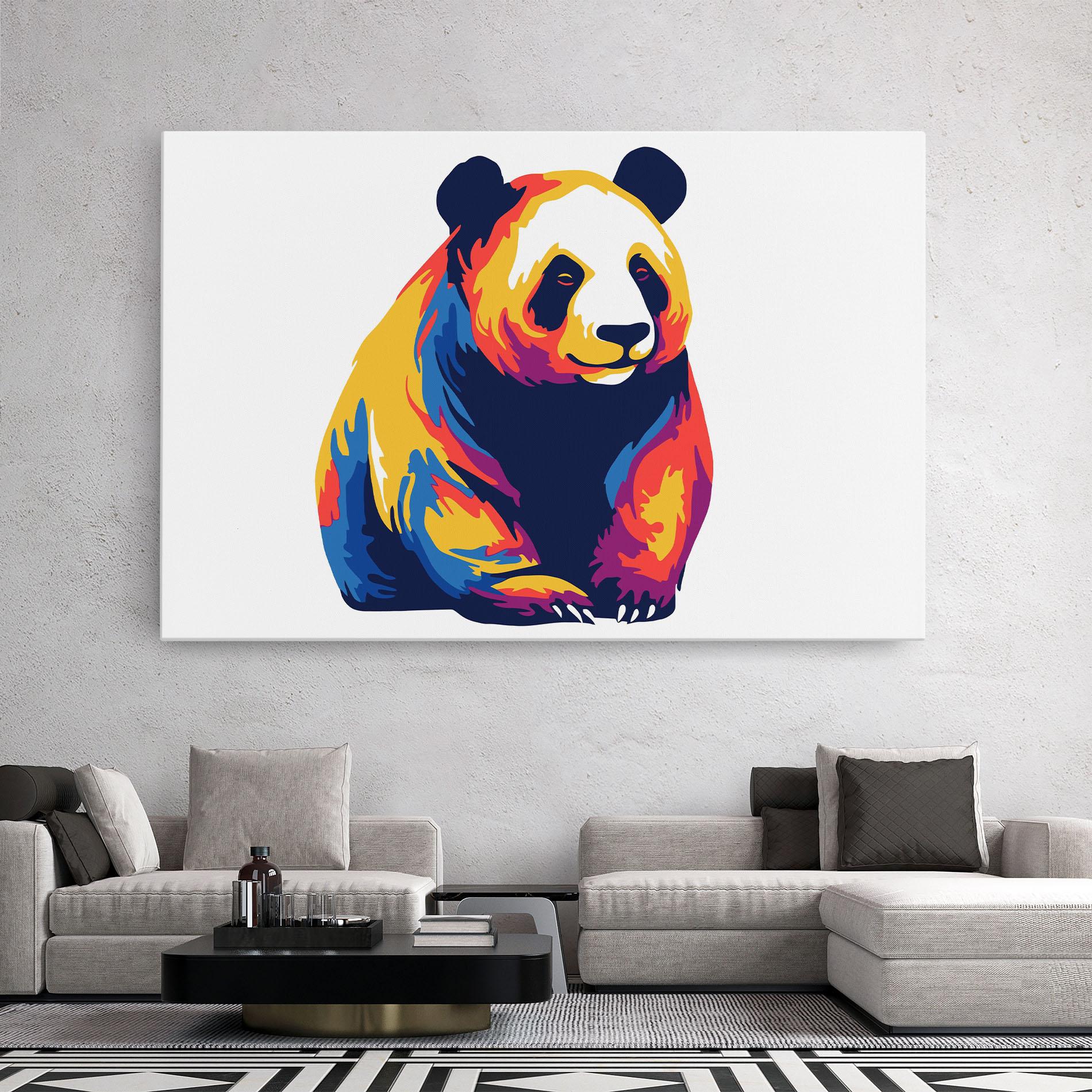 Vászonkép Cute Panda mockup 2