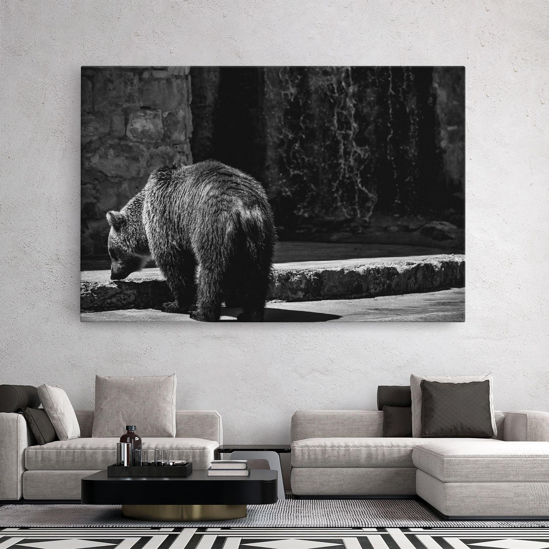 Vászonkép Grey Bear mockup 2