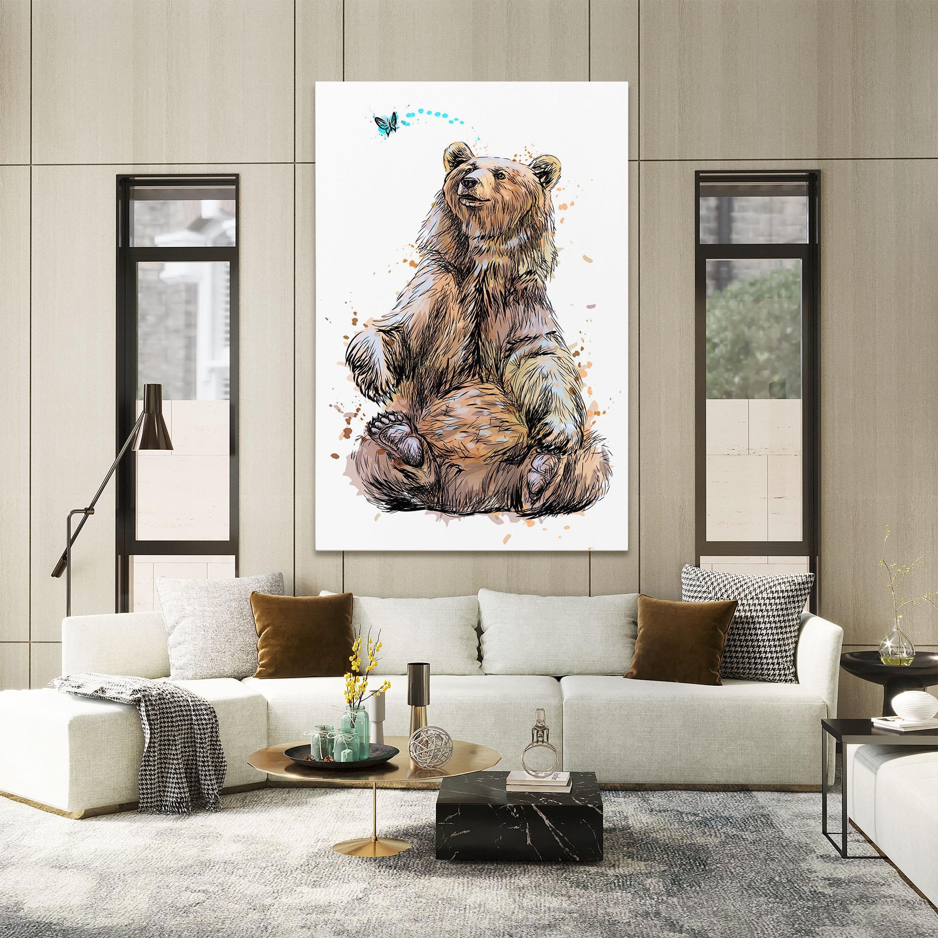 Vászonkép Butterfly Bear mockup 2