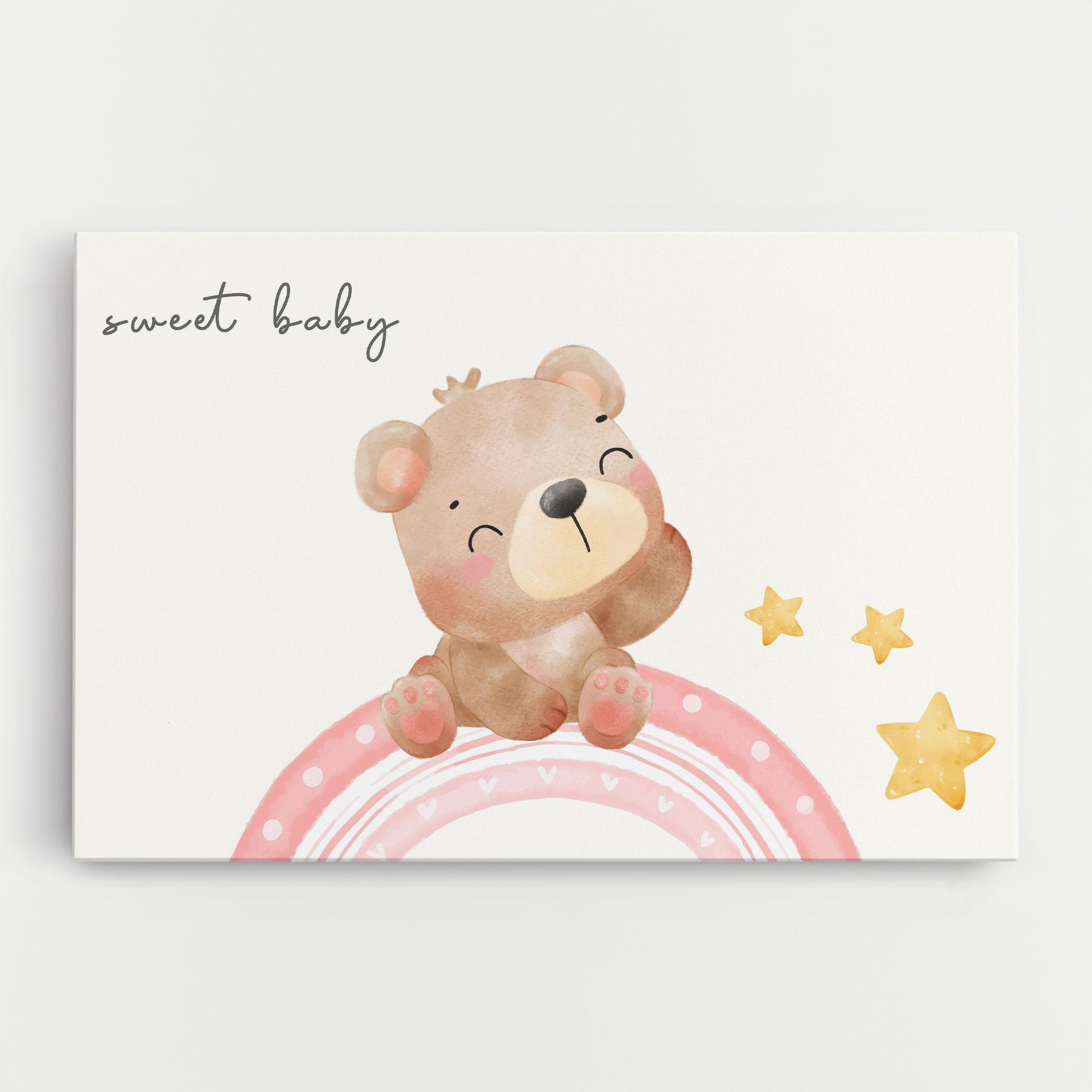 Vászonkép Sweet Baby Bear mockup 0