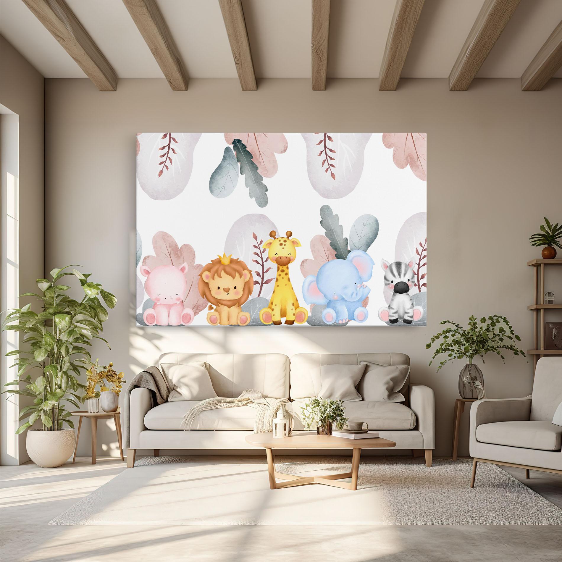 Vászonkép Baby Animals mockup 6