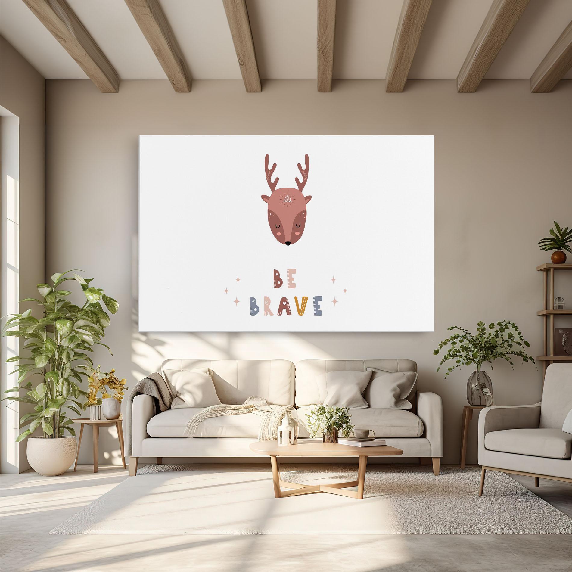 Vászonkép Brave Deer mockup 6