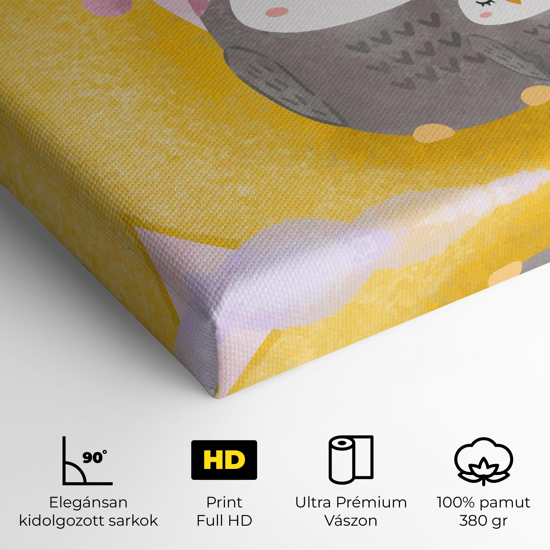 Vászonkép Baby Owl mockup 4