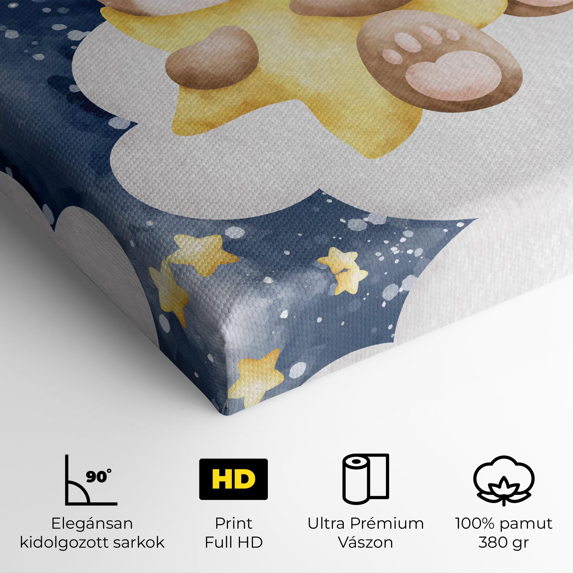 Vászonkép Bear Cloud Star mockup 4