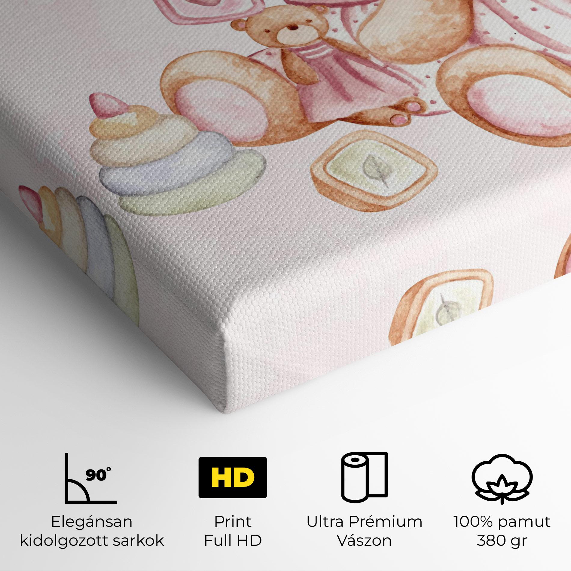 Vászonkép Bear With Toys mockup 4