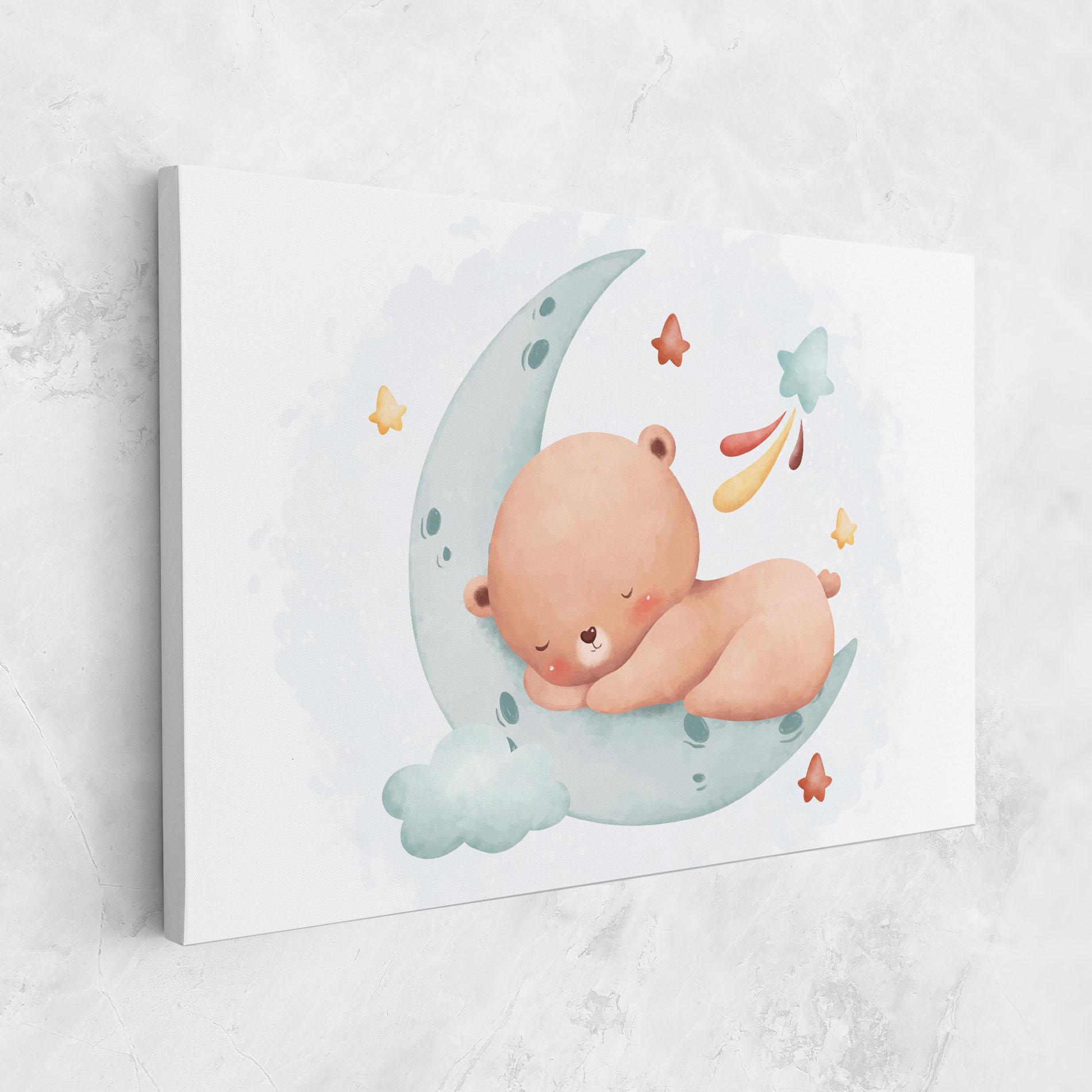 Vászonkép Blue Moon Bear mockup 1