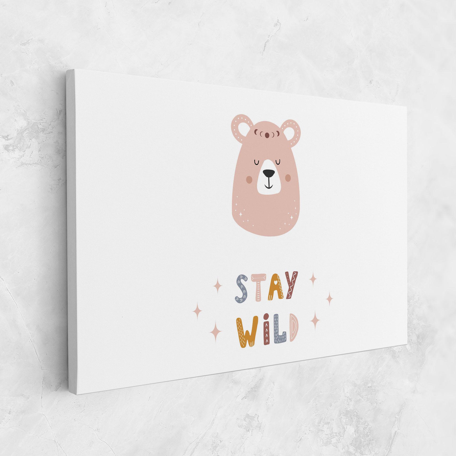 Vászonkép Brave Bear mockup 1