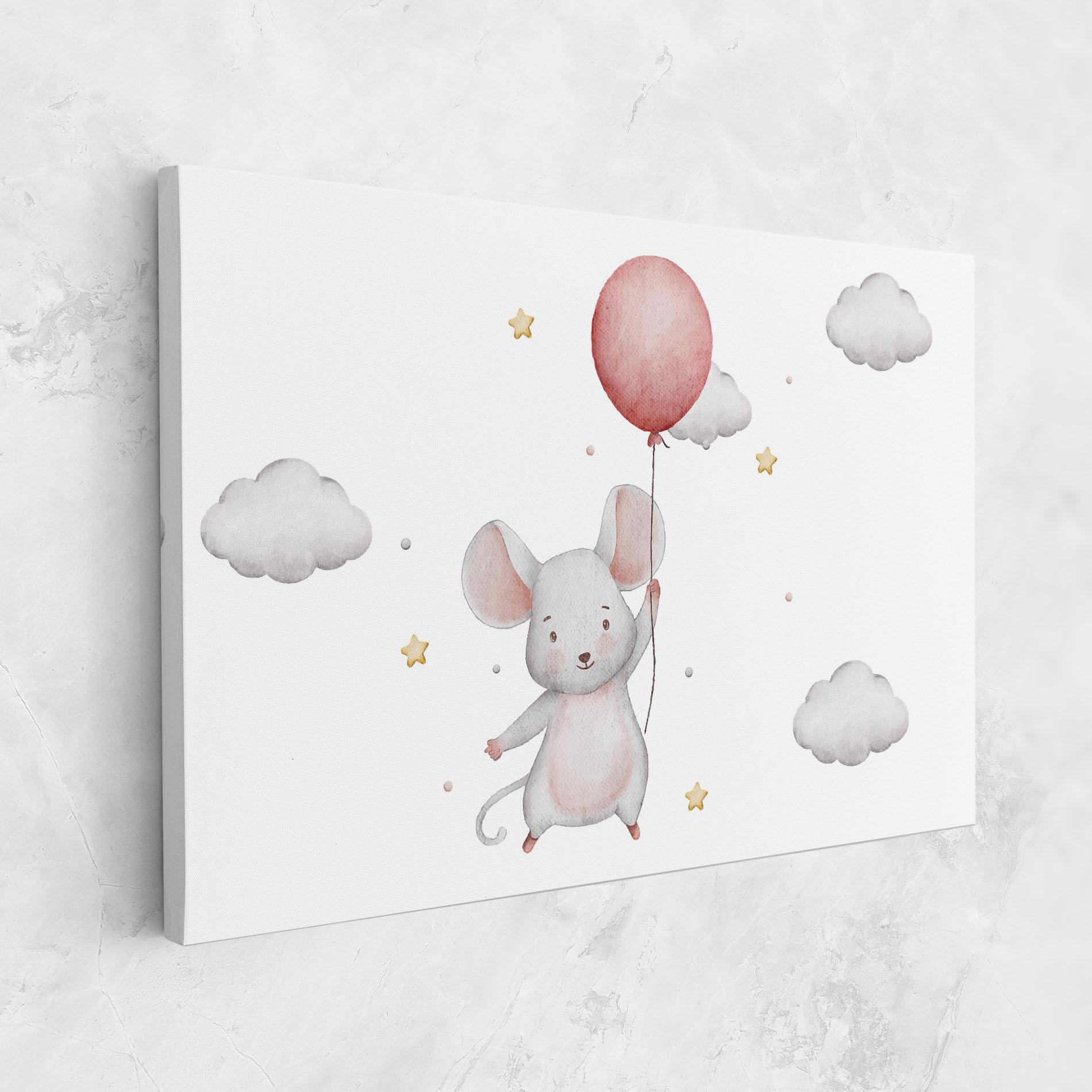 Vászonkép Mouse Balloon mockup 1