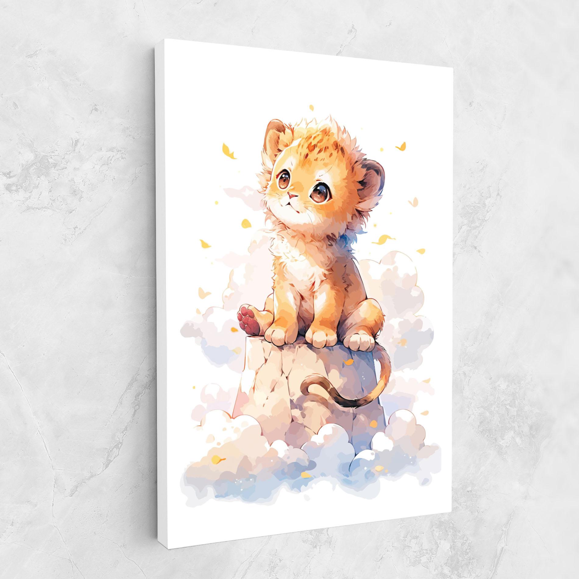 Vászonkép Cute Cloud Lion mockup 1