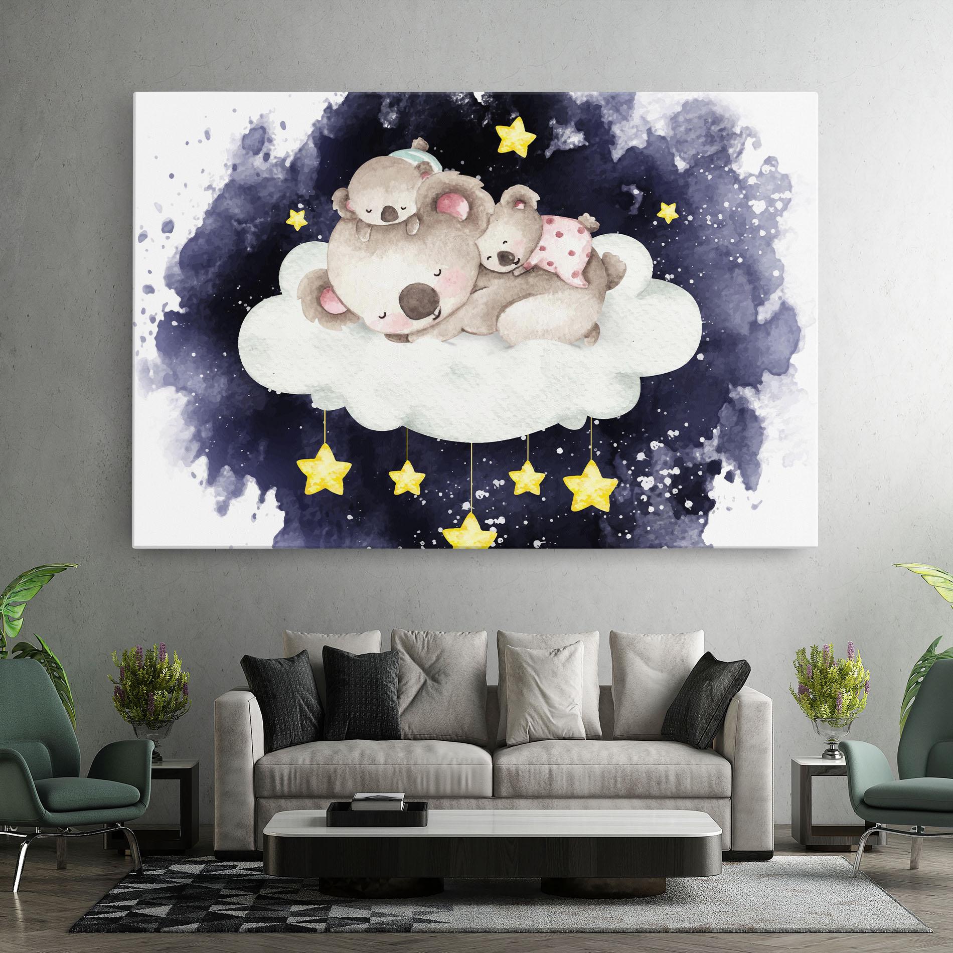 Vászonkép Baby Koala Sleeping mockup 7