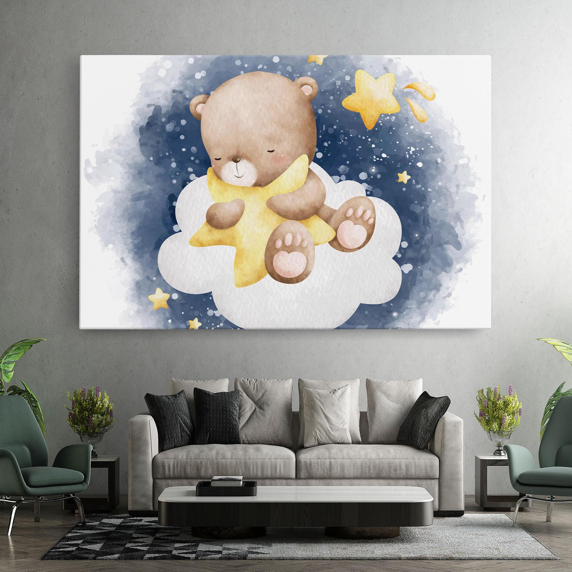 Vászonkép Bear Cloud Star mockup 7