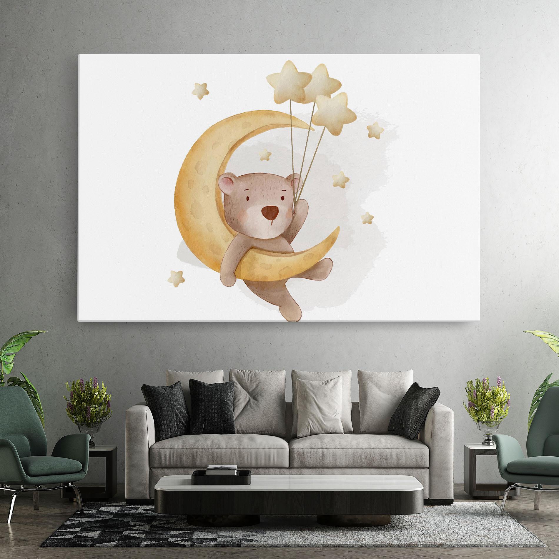 Vászonkép Bear Moon mockup 7