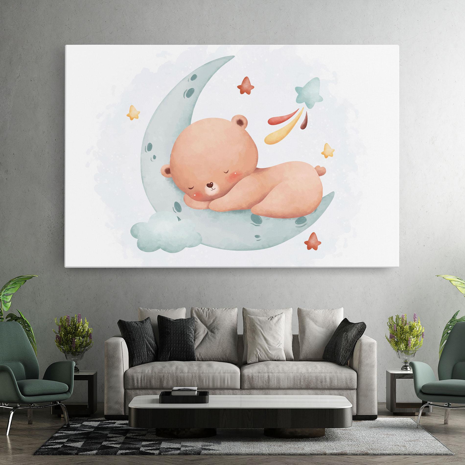 Vászonkép Blue Moon Bear mockup 7